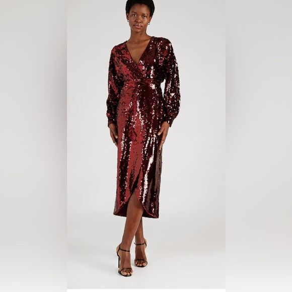 Ted Baker Evening Dress 'EMALEEE' in Carmine Red in size 2 - Picture 1 of 16